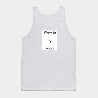 A simple message in support of the Cuban people Tank Top